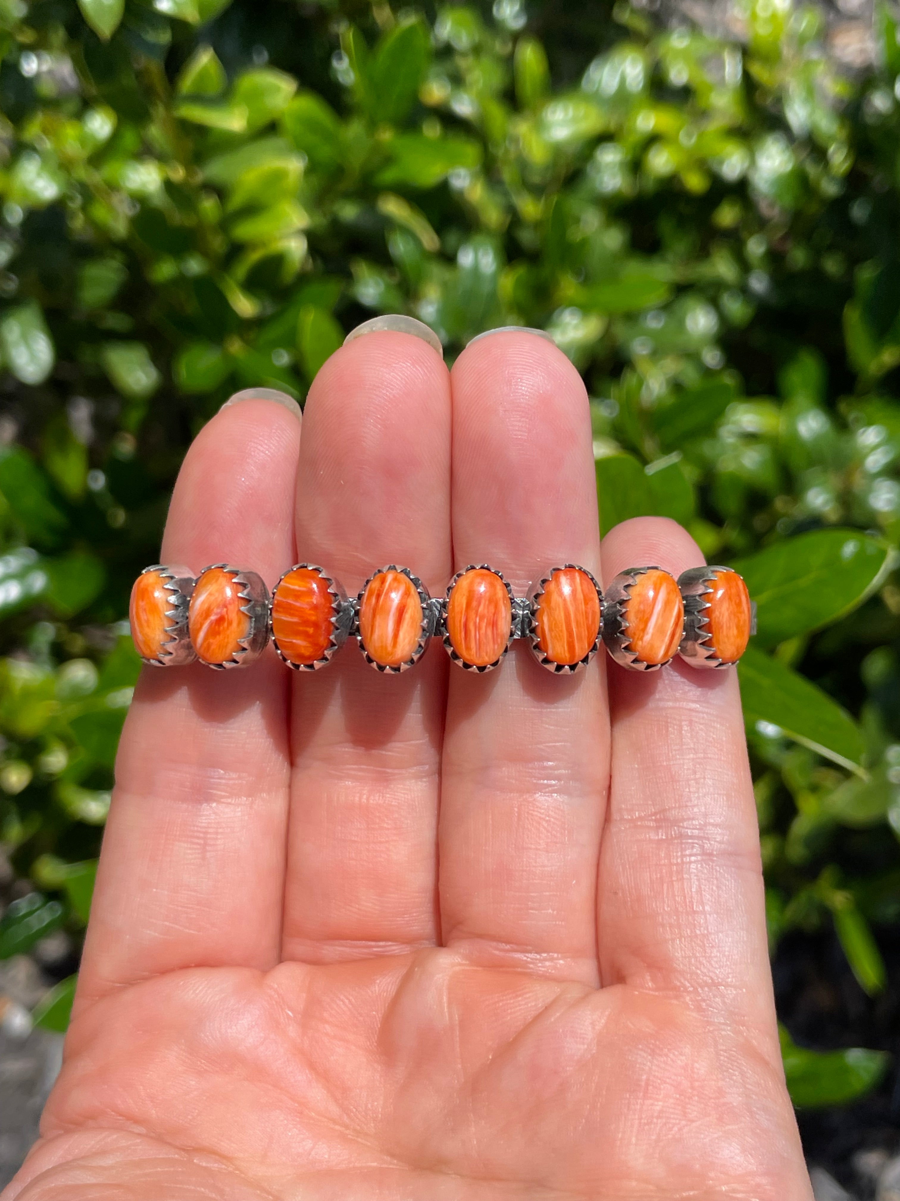 Spiny Oyster Row Cuff Bracelet | 925 Sterling Silver D145