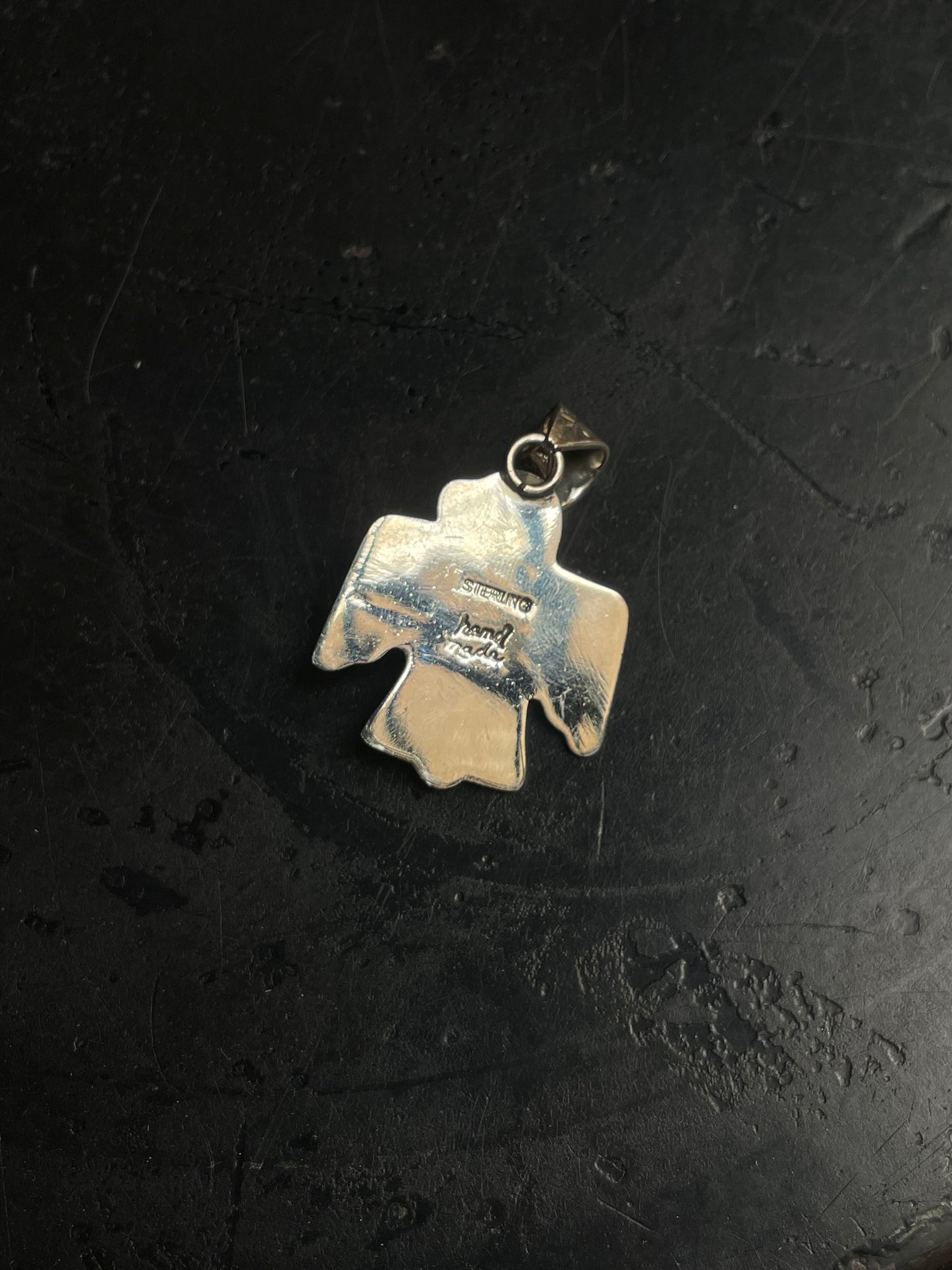 Turquoise Thunderbird Pendant | 925 Sterling Silver E220