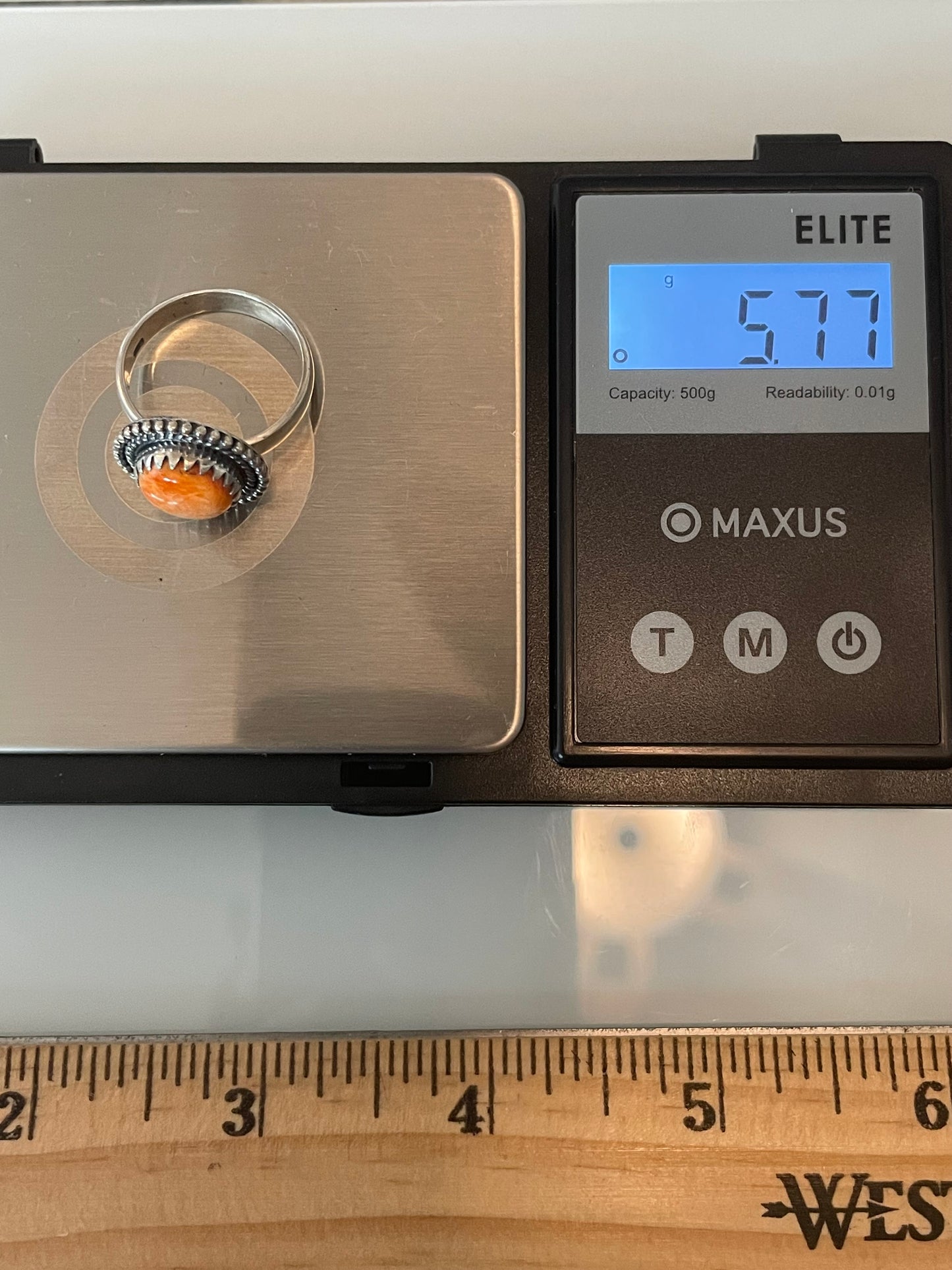 Spiny Oyster Ring Size 8 | 925 Sterling Silver G195