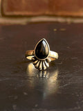 Black Onyx Ring Size 8 | 925 Sterling Silver G648