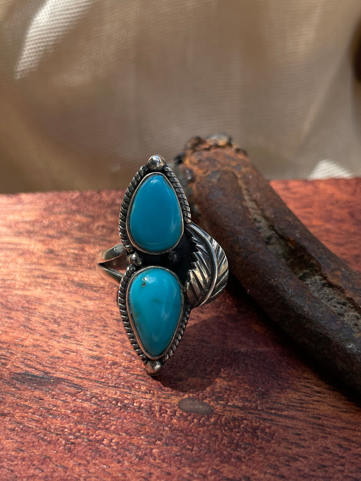 Turquoise Ring Size 7 | 925 Sterling Silver C587
