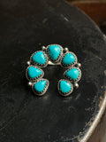 Kingman Turquoise Naja Ring | 925 Sterling Silver | Size 6 E316