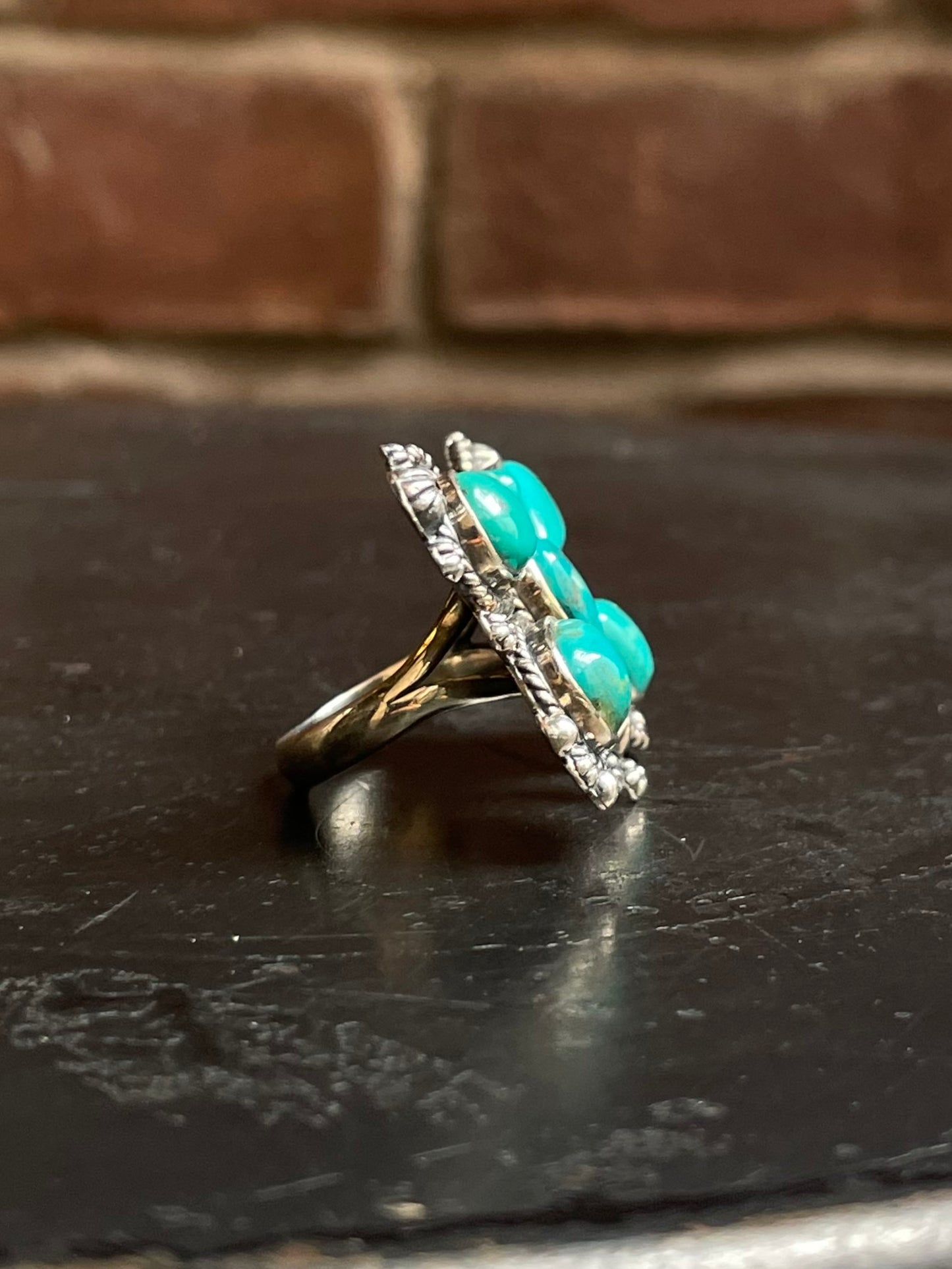 Kingman Turquoise Butterfly Ring Size 6.75 | 925 Sterling Silver G472