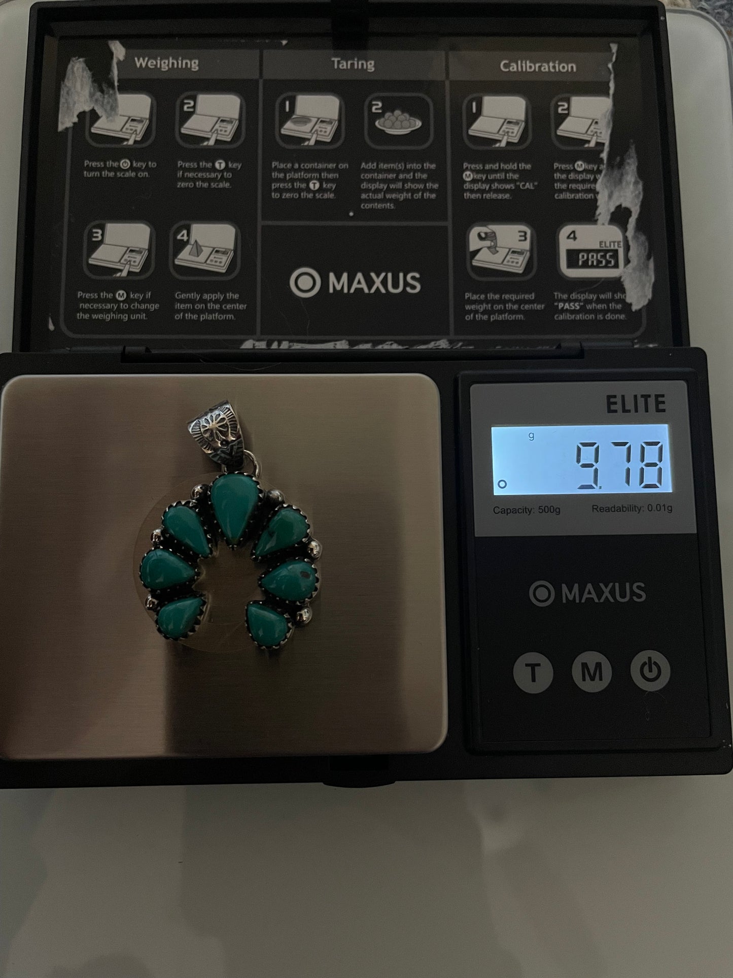 Turquoise Naja Pendant | 925 Sterling Silver E225
