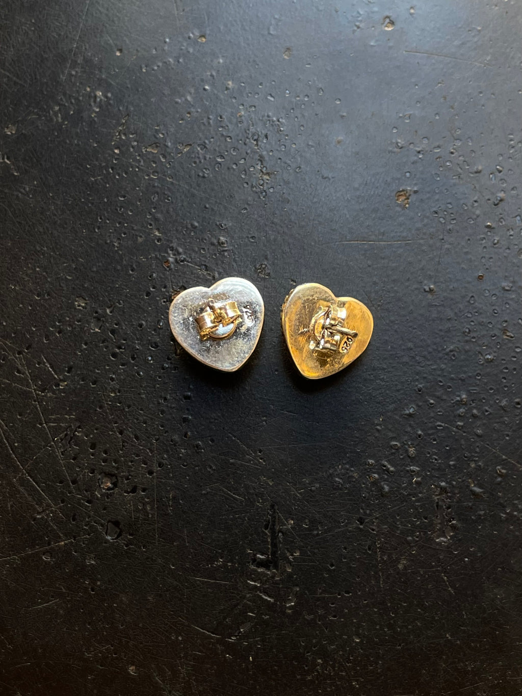 Kingman Turquoise Heart Stud Earrings | 925 Sterling Silver G668