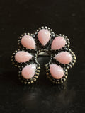 Pink Conch Naja Ring Size 7 | 925 Sterling Silver G542