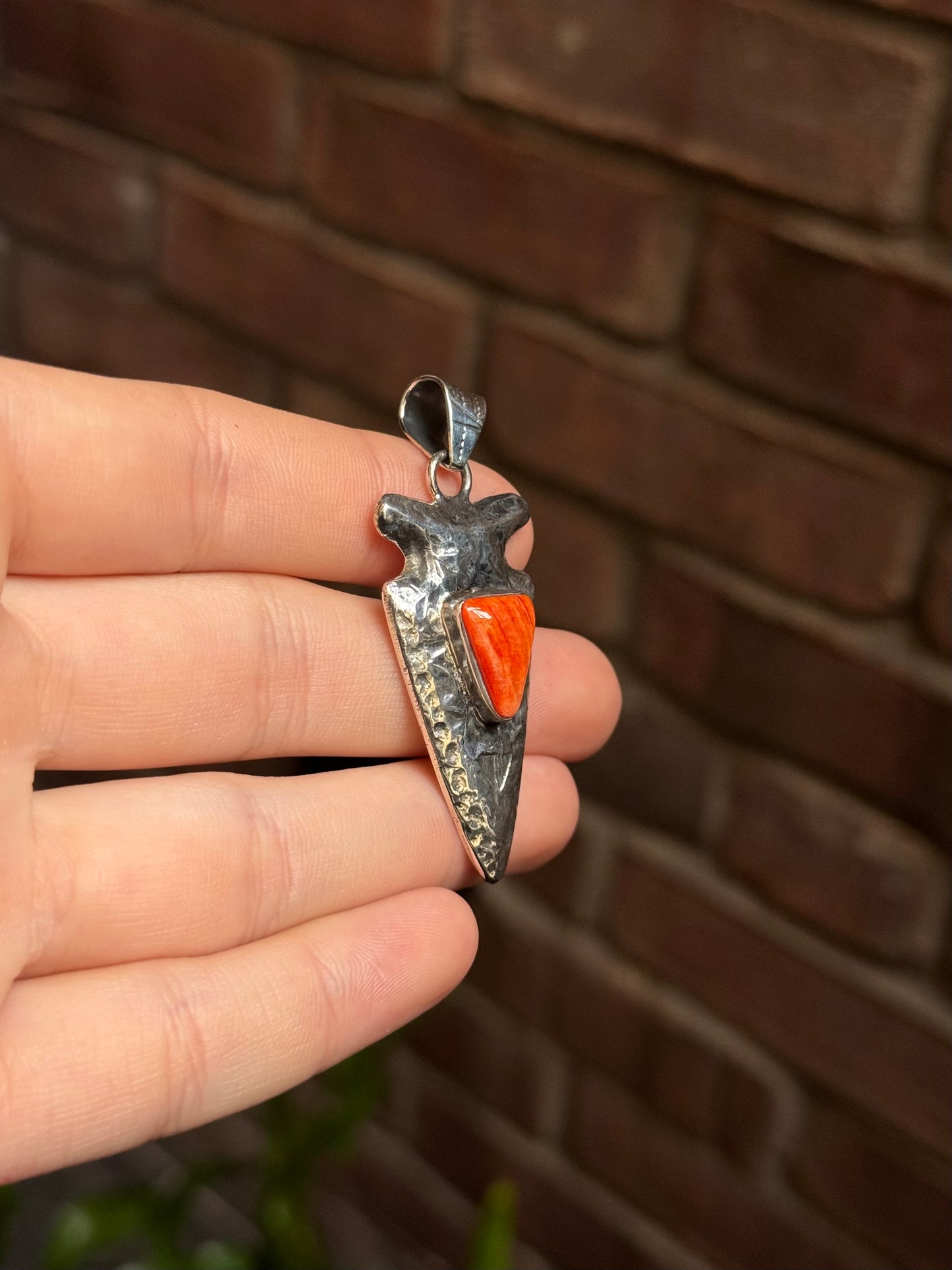 Spiny Oyster Arrowhead Pendant | Sterling Silver 925 C360