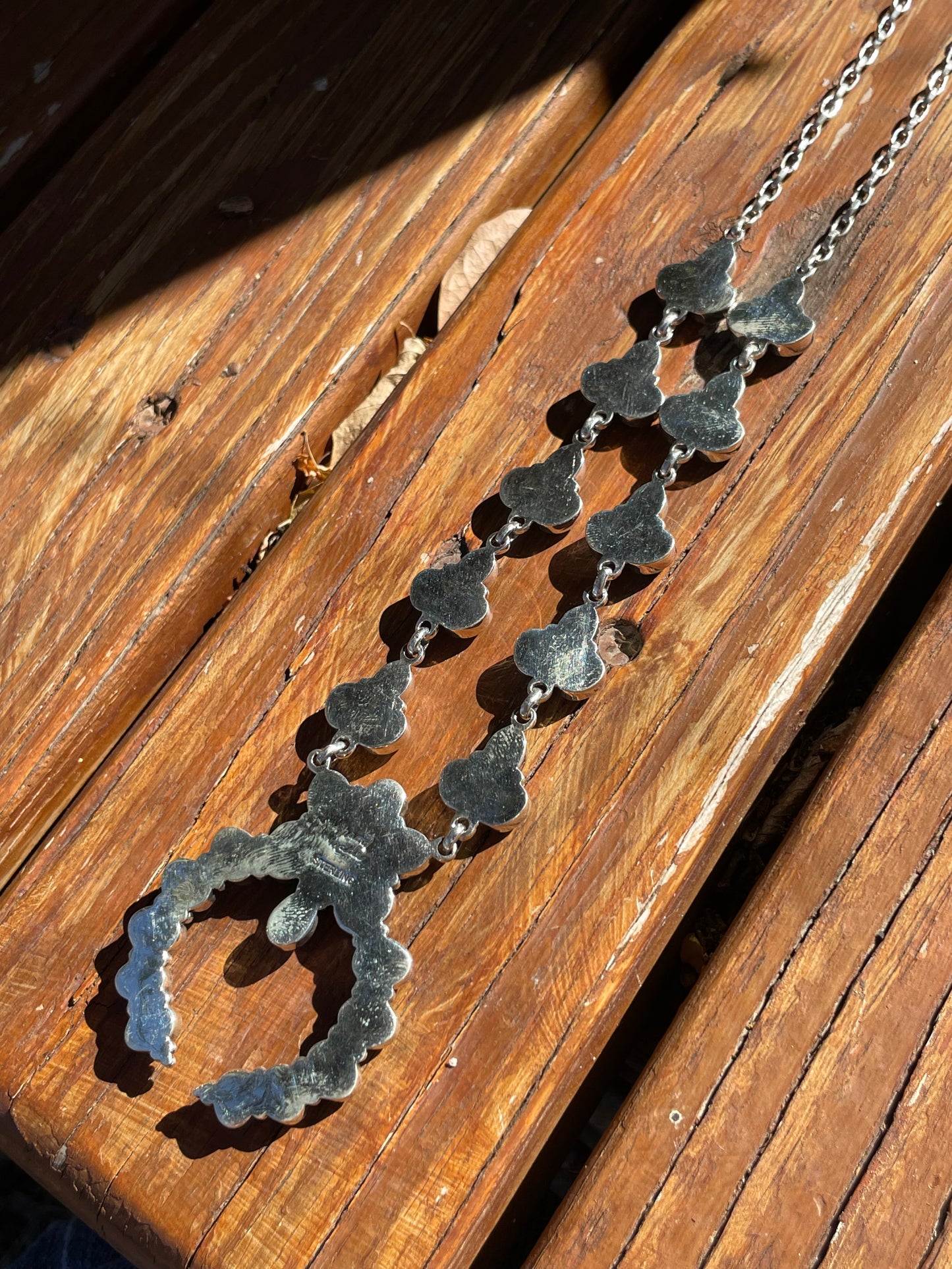 Kingman Turquoise Naja Necklace | Sterling Silver 925 B878