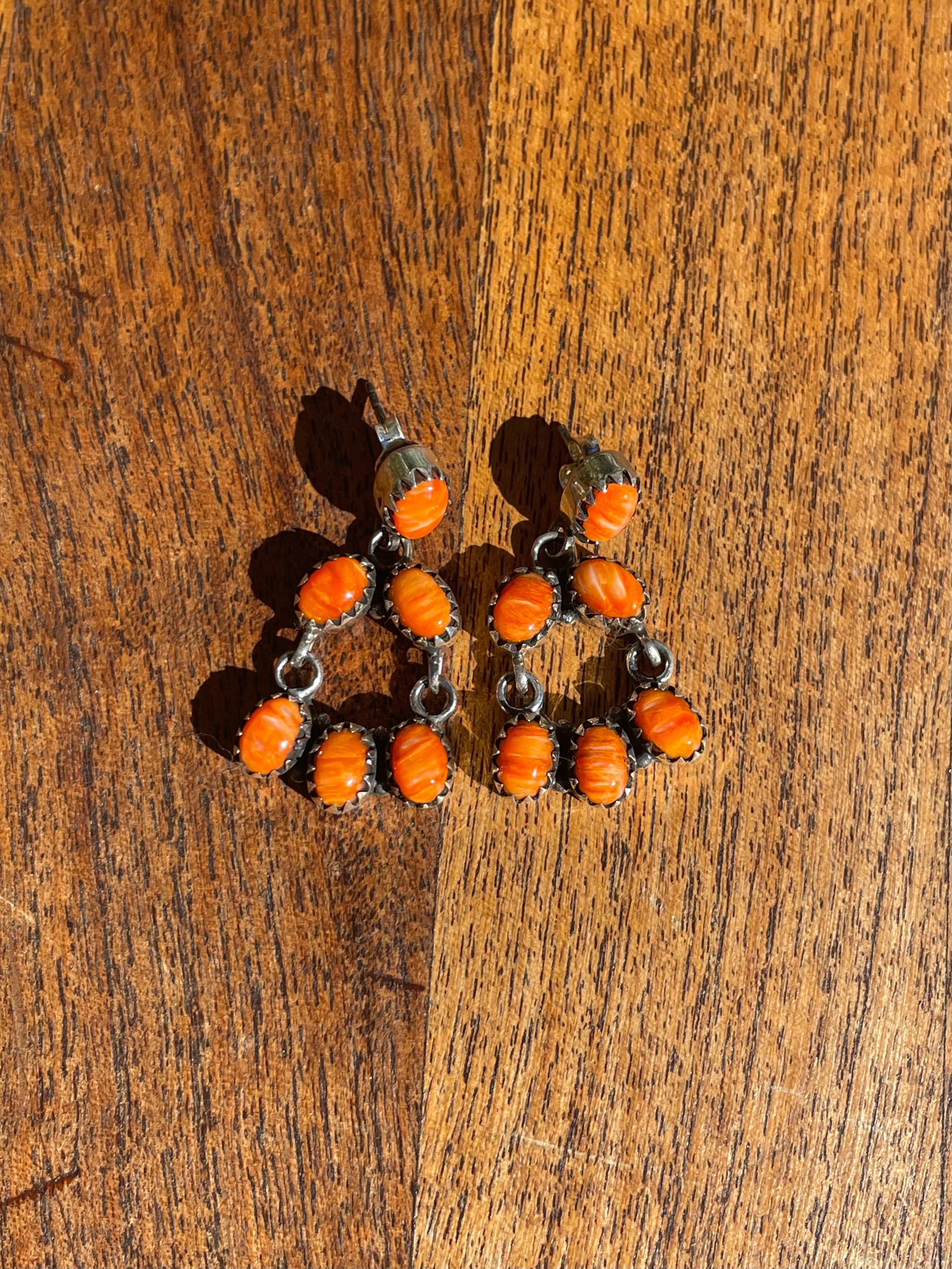 Spiny Oyster Chandelier Stud Earrings | 925 Sterling Silver C839