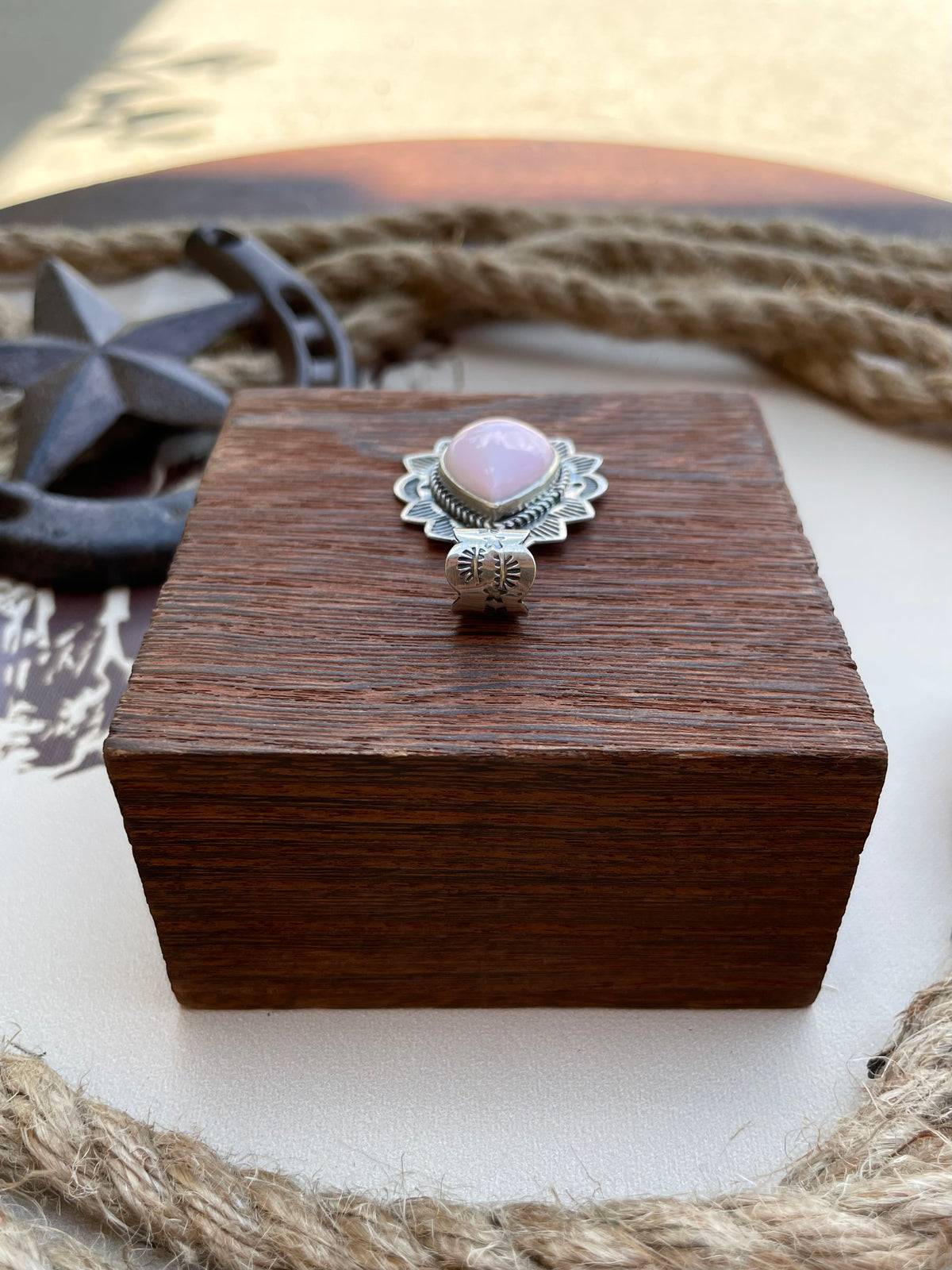 Pink Conch Teardrop Pendant | 925 Sterling Silver G694