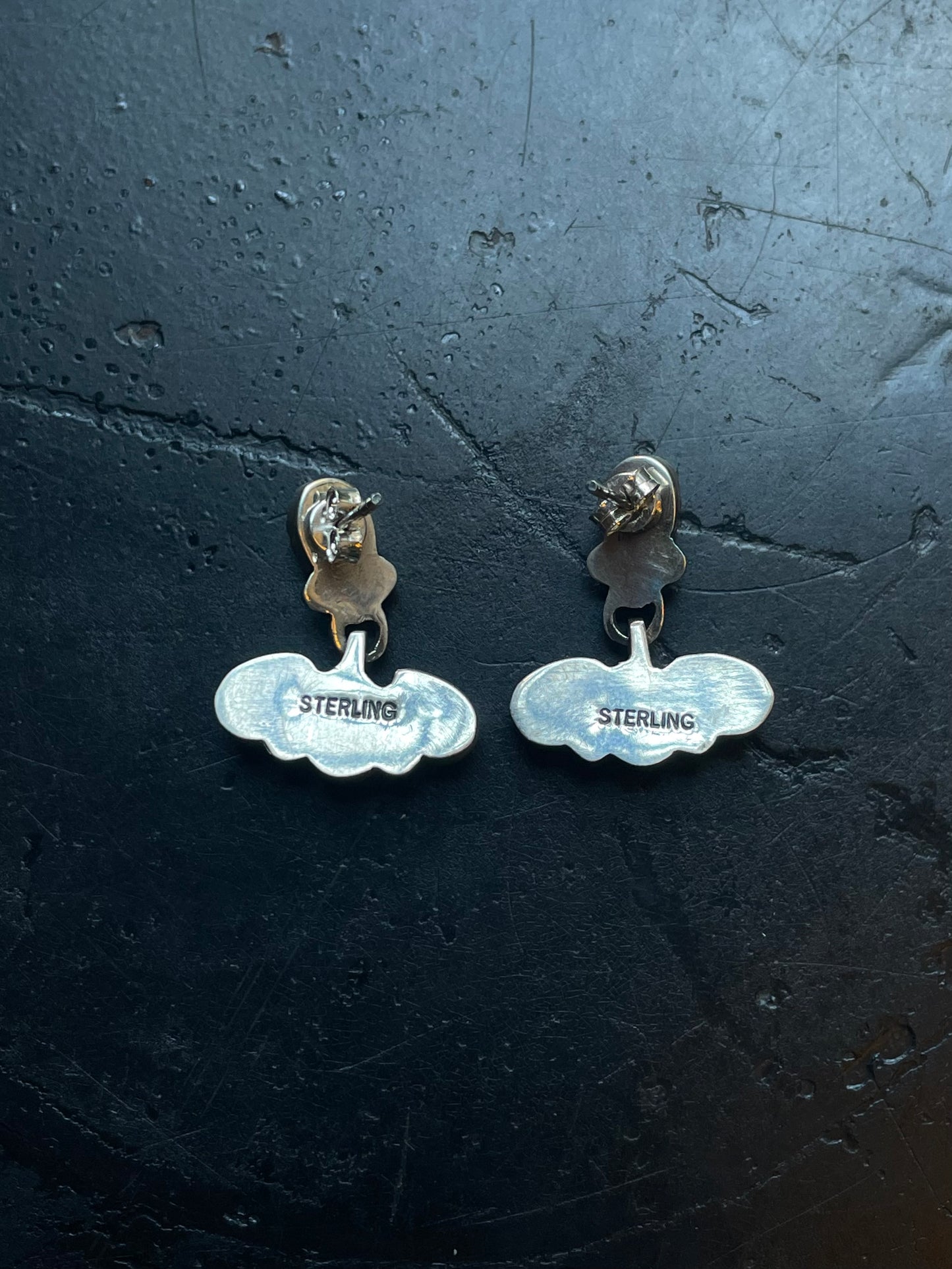 Spiny Oyster Cluster Stud Earrings | Sterling Silver E644