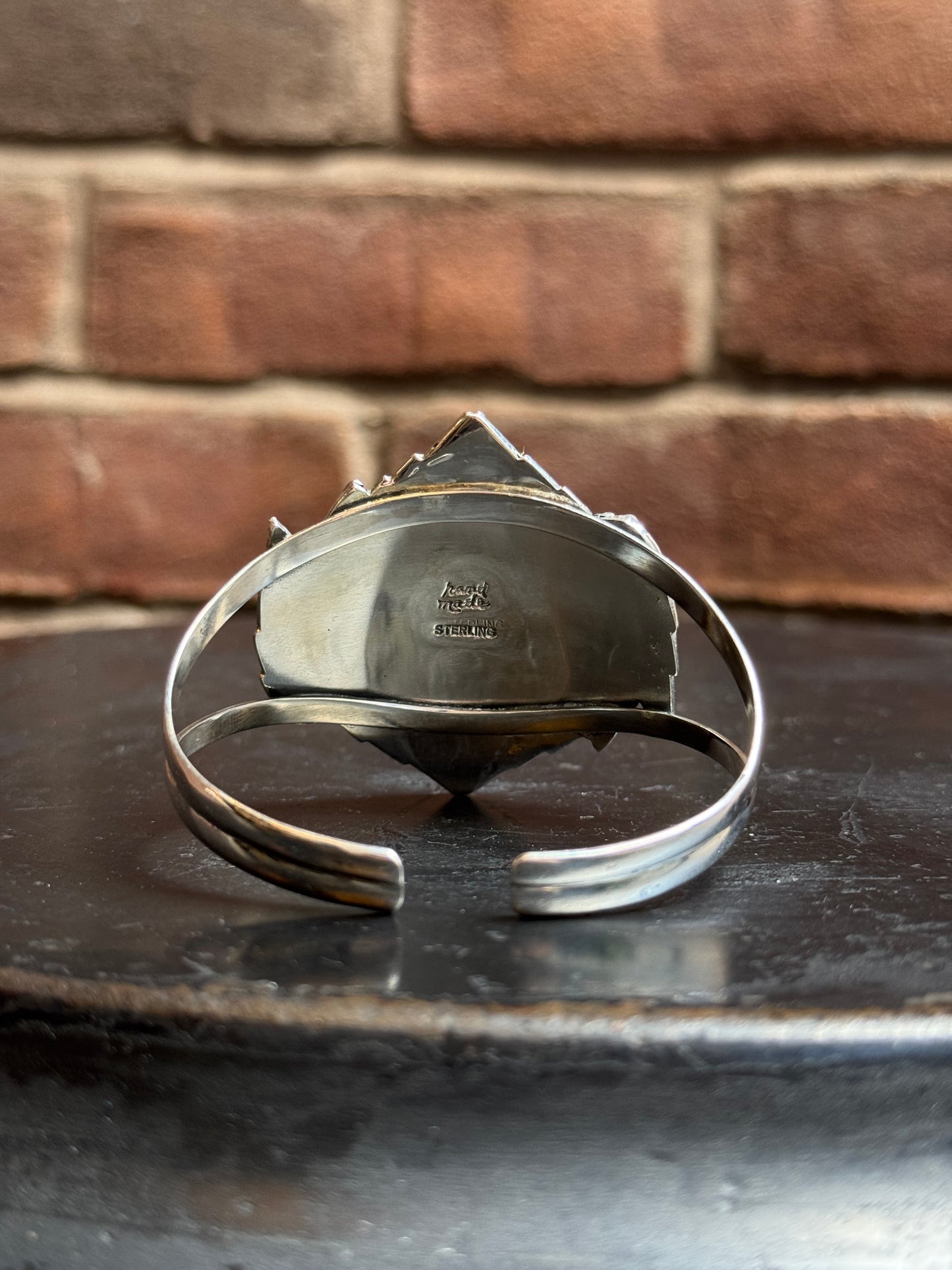 Turquoise Teardrop Cuff | Sterling Silver | A996