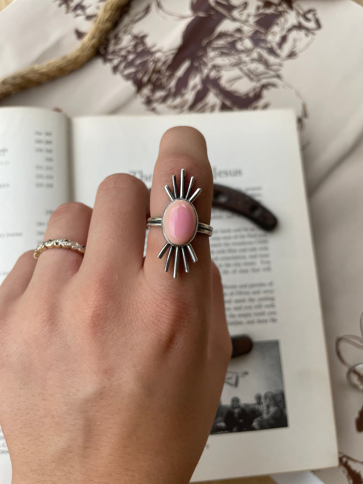 Pink Conch Ring Size 9.5 | 925 Sterling Silver G788