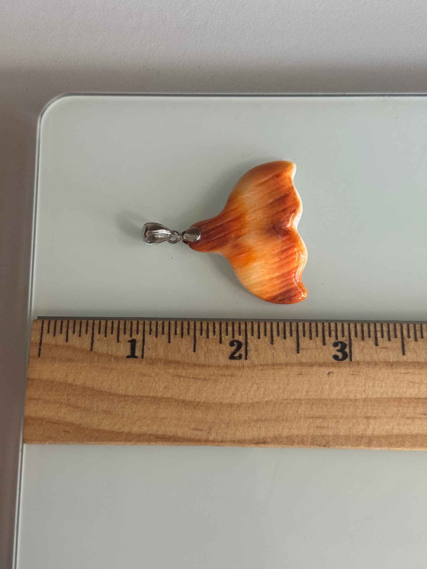 Spiny Oyster Pendant - Fin Design | Sterling Silver | A939