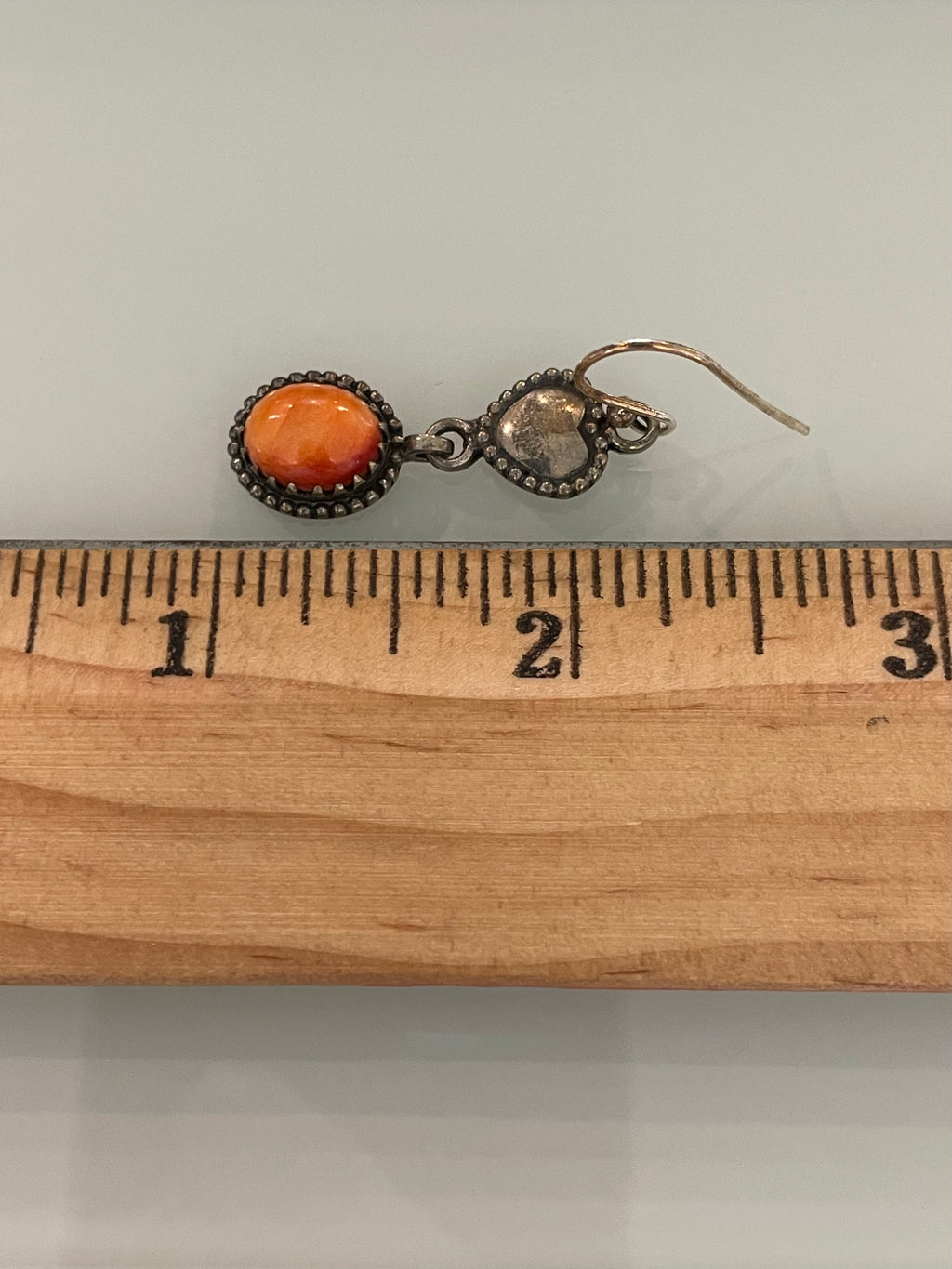 Spiny Oyster Heart Dangle Earrings | 925 Sterling Silver G718