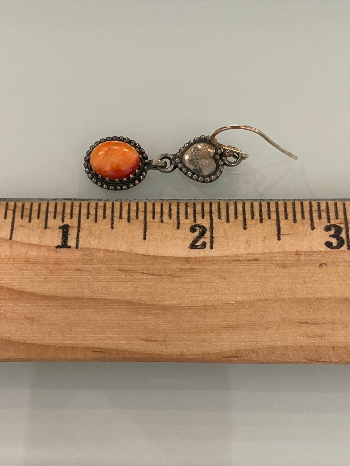 Spiny Oyster Heart Dangle Earrings | 925 Sterling Silver G718