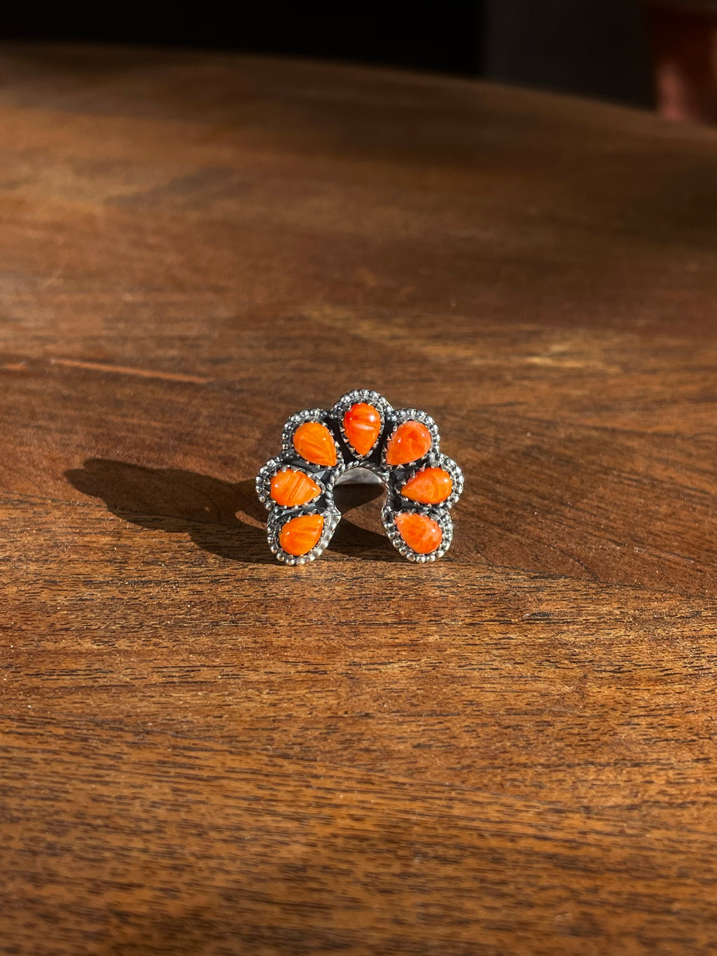 Spiny Oyster Naja Ring | Sterling Silver 925 | Size 9 C803