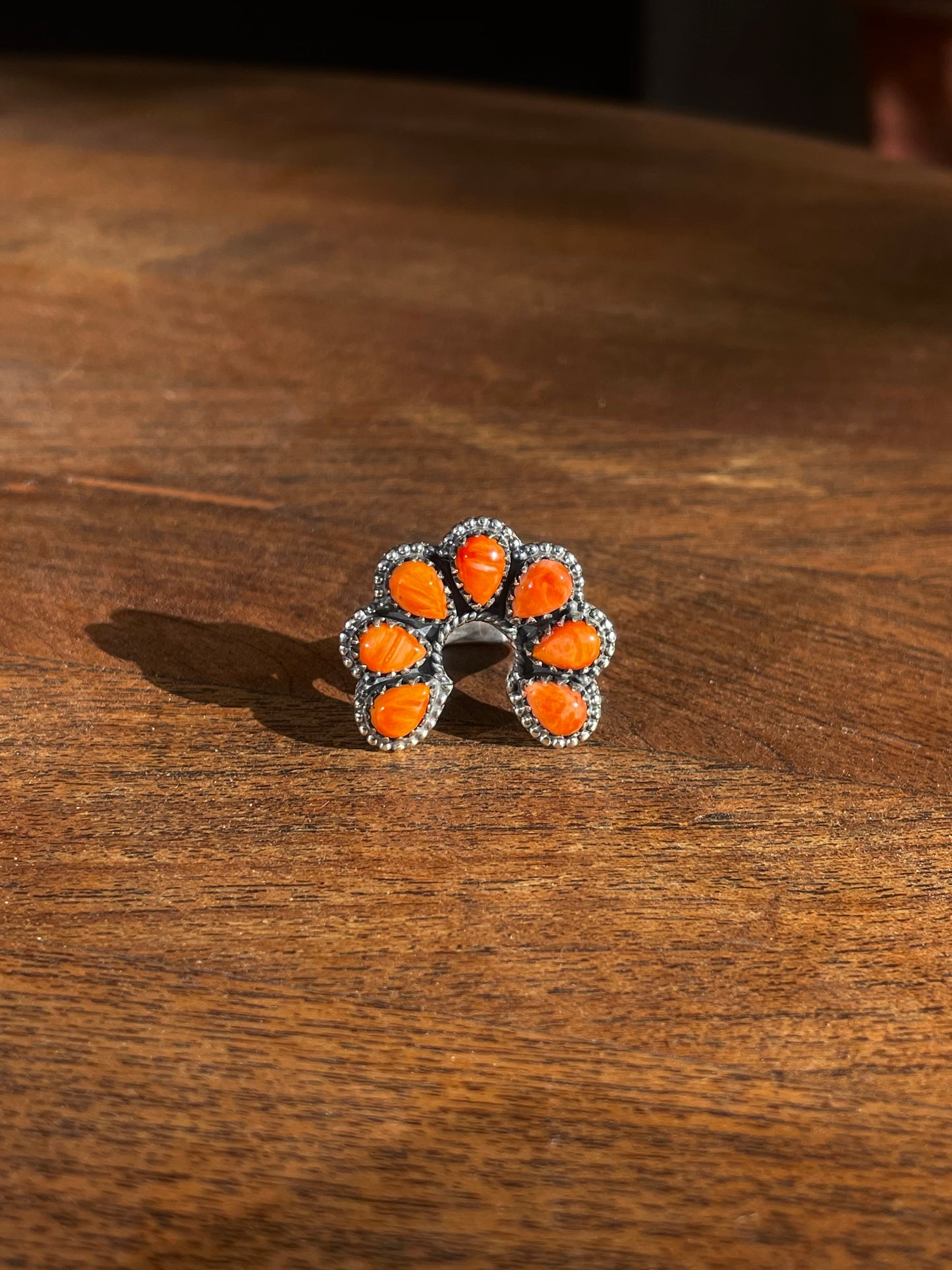 Spiny Oyster Naja Ring | Sterling Silver 925 | Size 9 C803