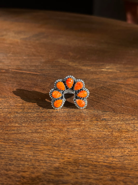 Spiny Oyster Naja Ring | Sterling Silver 925 | Size 9 C803