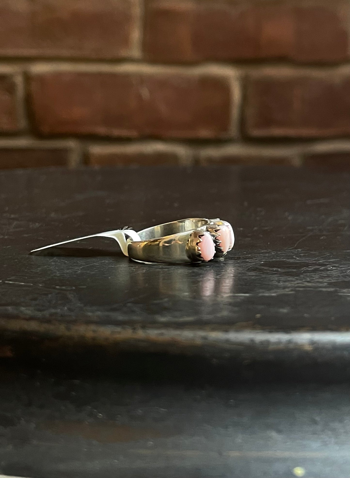 Pink Conch Ring | Sterling Silver | Size 7 | A317