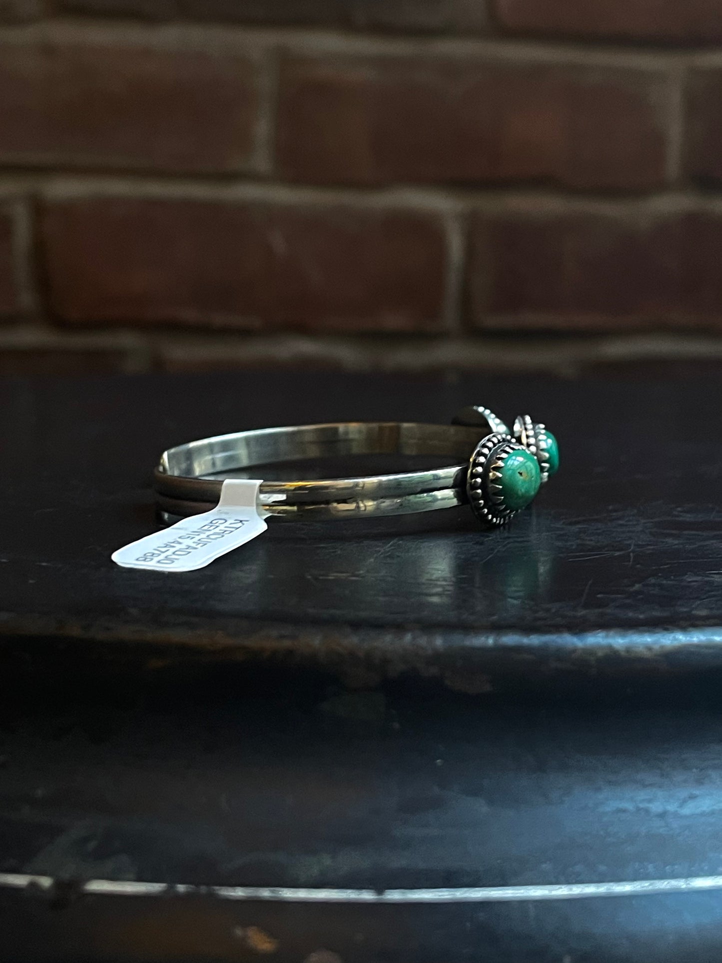 Kingman Turquoise 3-Stone Adjustable Cuff | Sterling Silver | A788