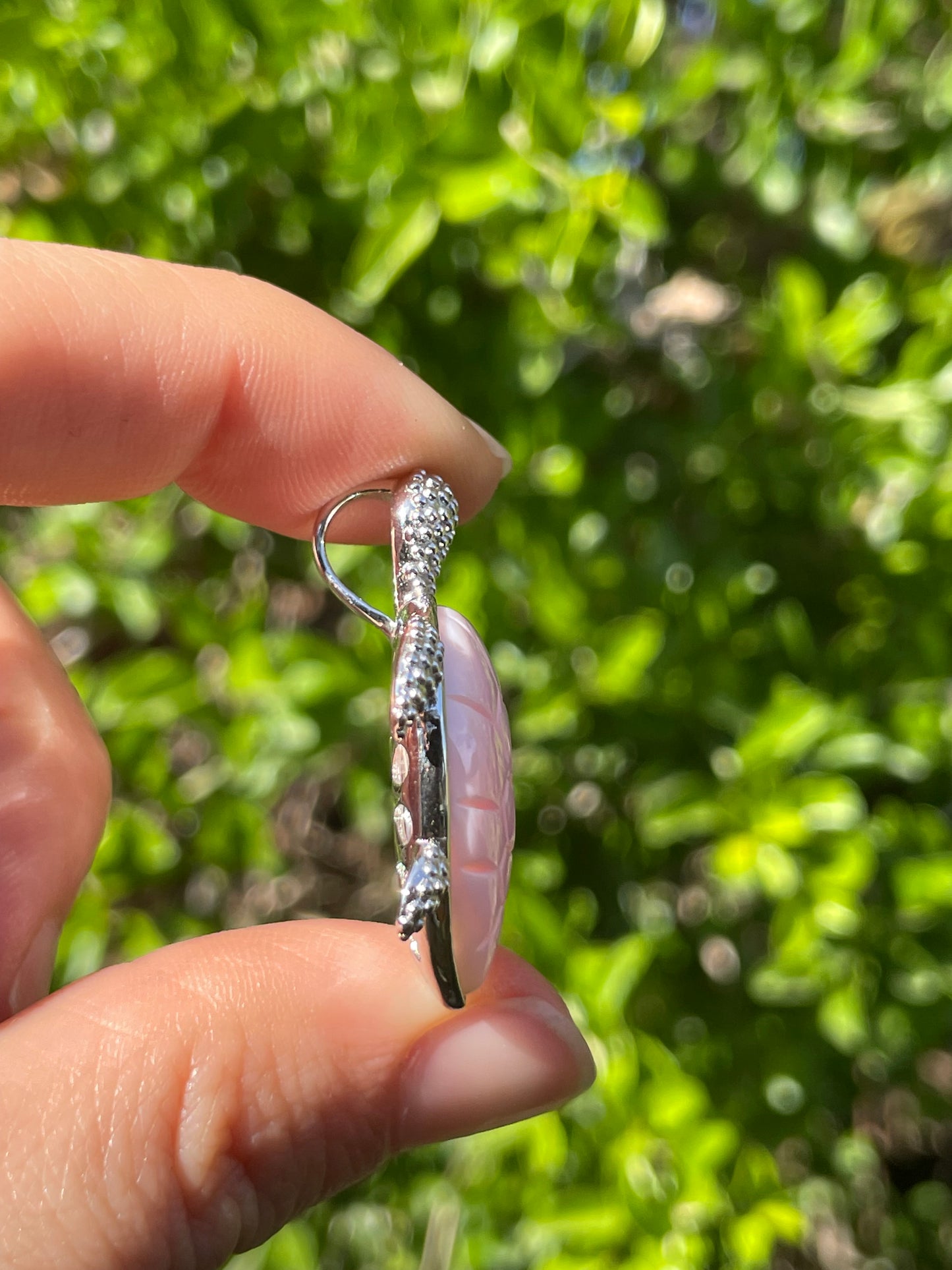 Pink Conch Turtle Pendant | 925 Sterling Silver B601