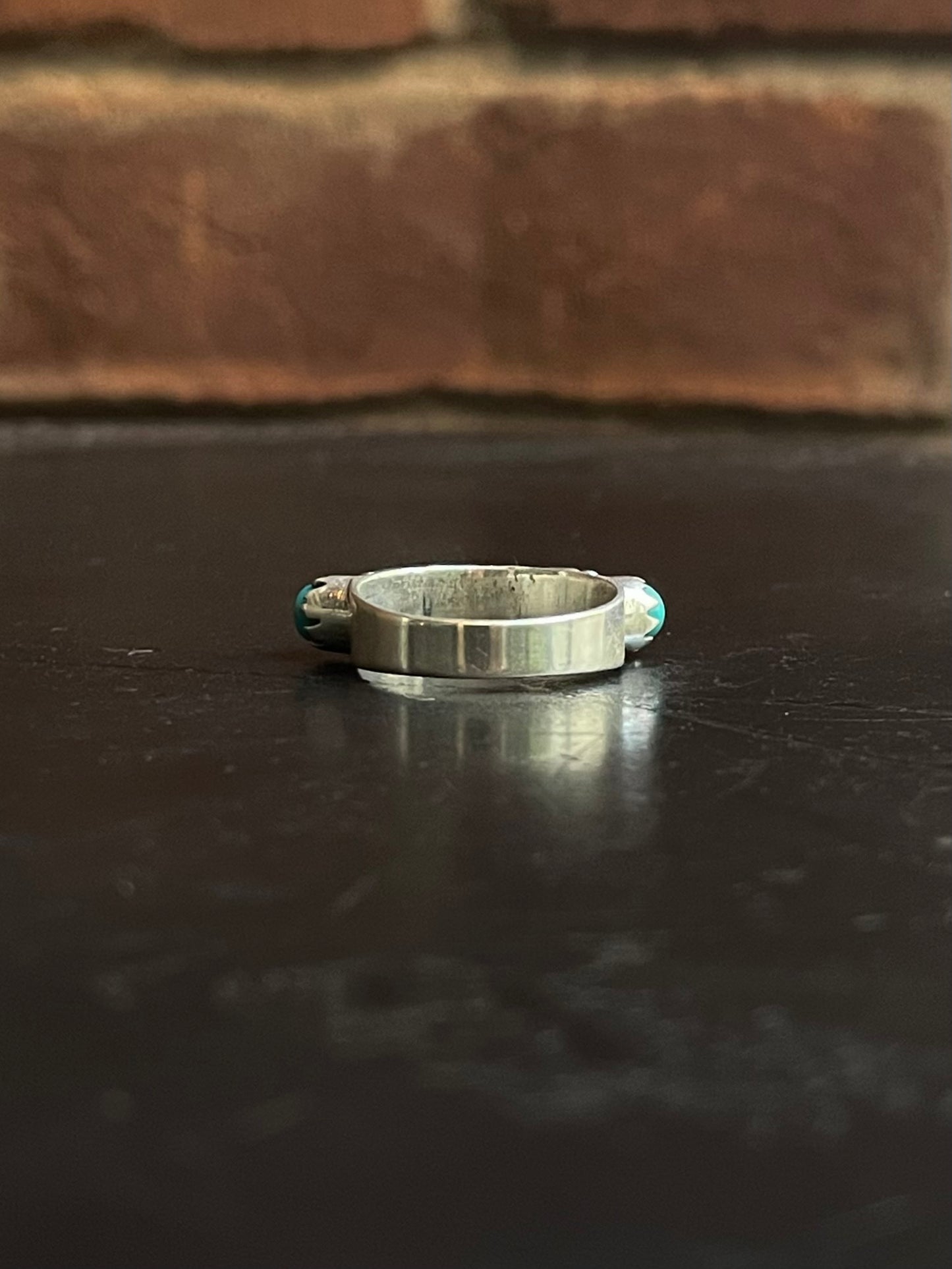 Kingman Turquoise Ring | Sterling Silver | Size 7.25 G376
