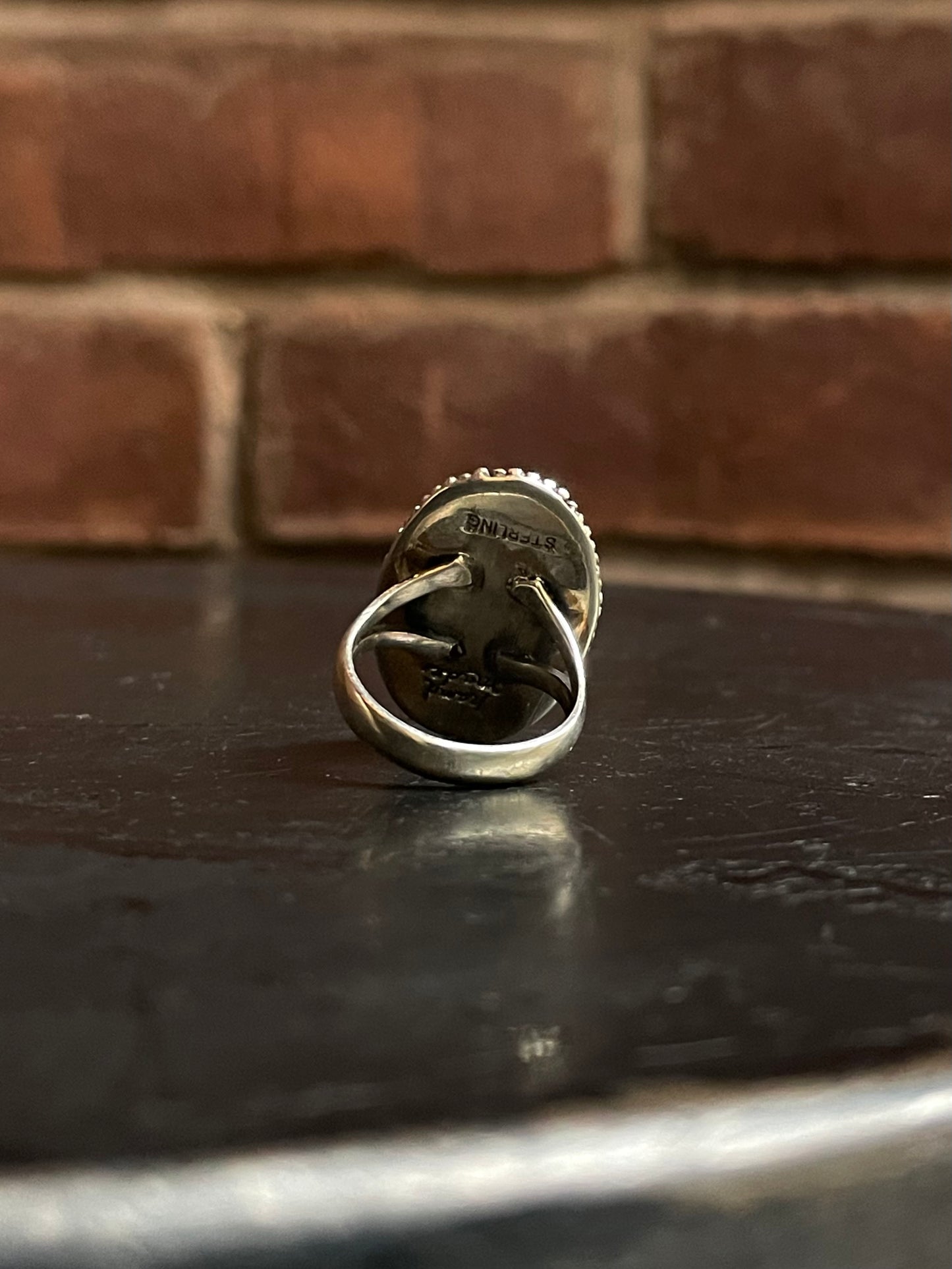 Spiny Oyster Oval Ring Size 7 | 925 Sterling Silver G218