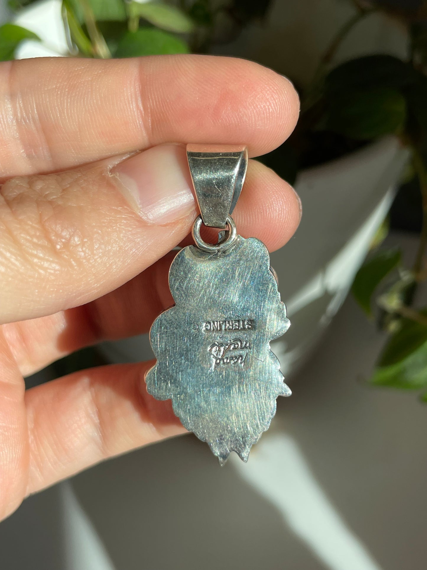 Spiny Oyster Triple Stone Pendant | Sterling Silver 925 B782