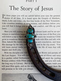 Triple Turquoise Statement Ring | 925 Sterling Silver Size 7 G802