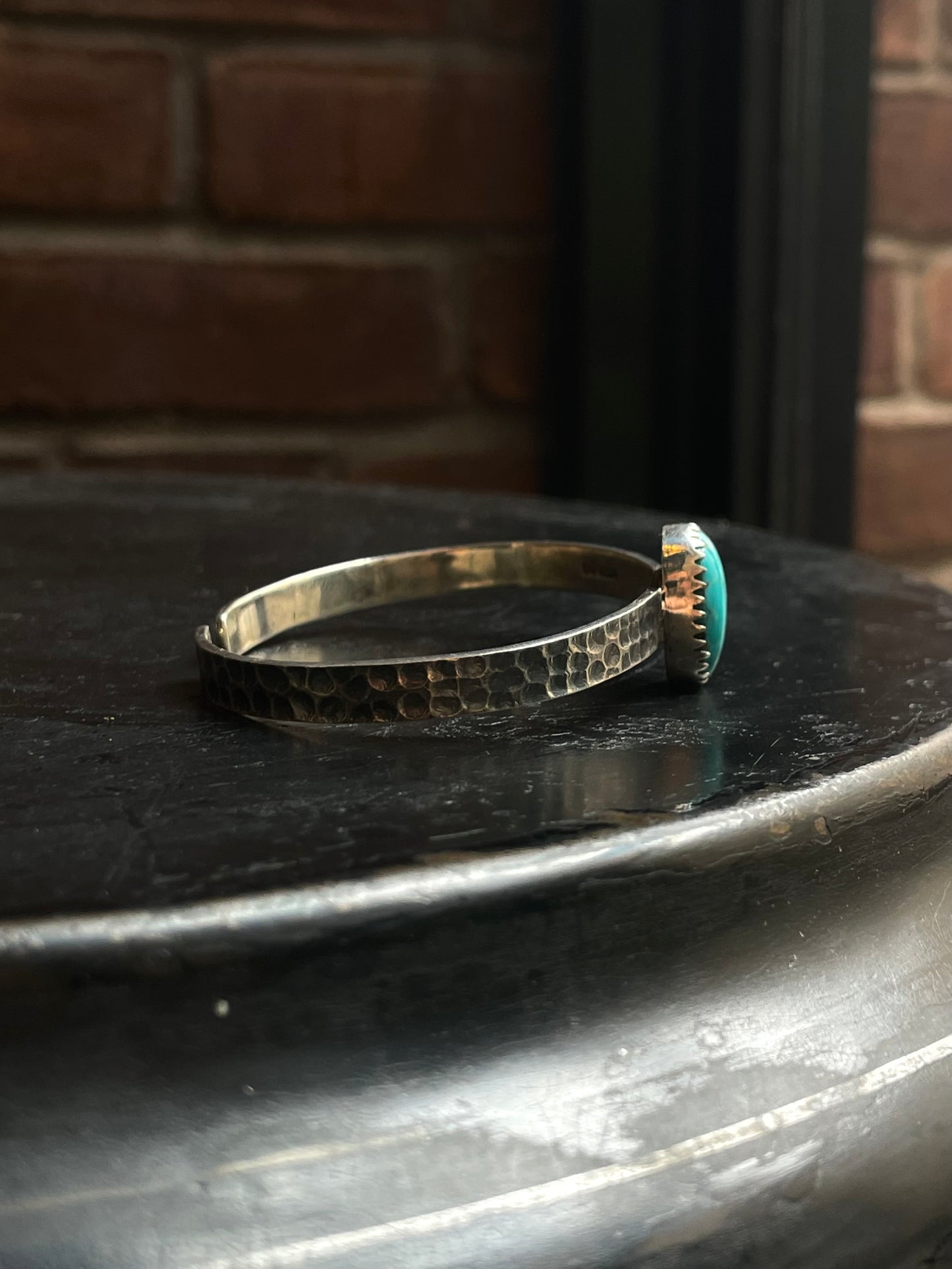 Kingman Turquoise Oval Cuff | 925 Sterling Silver E325