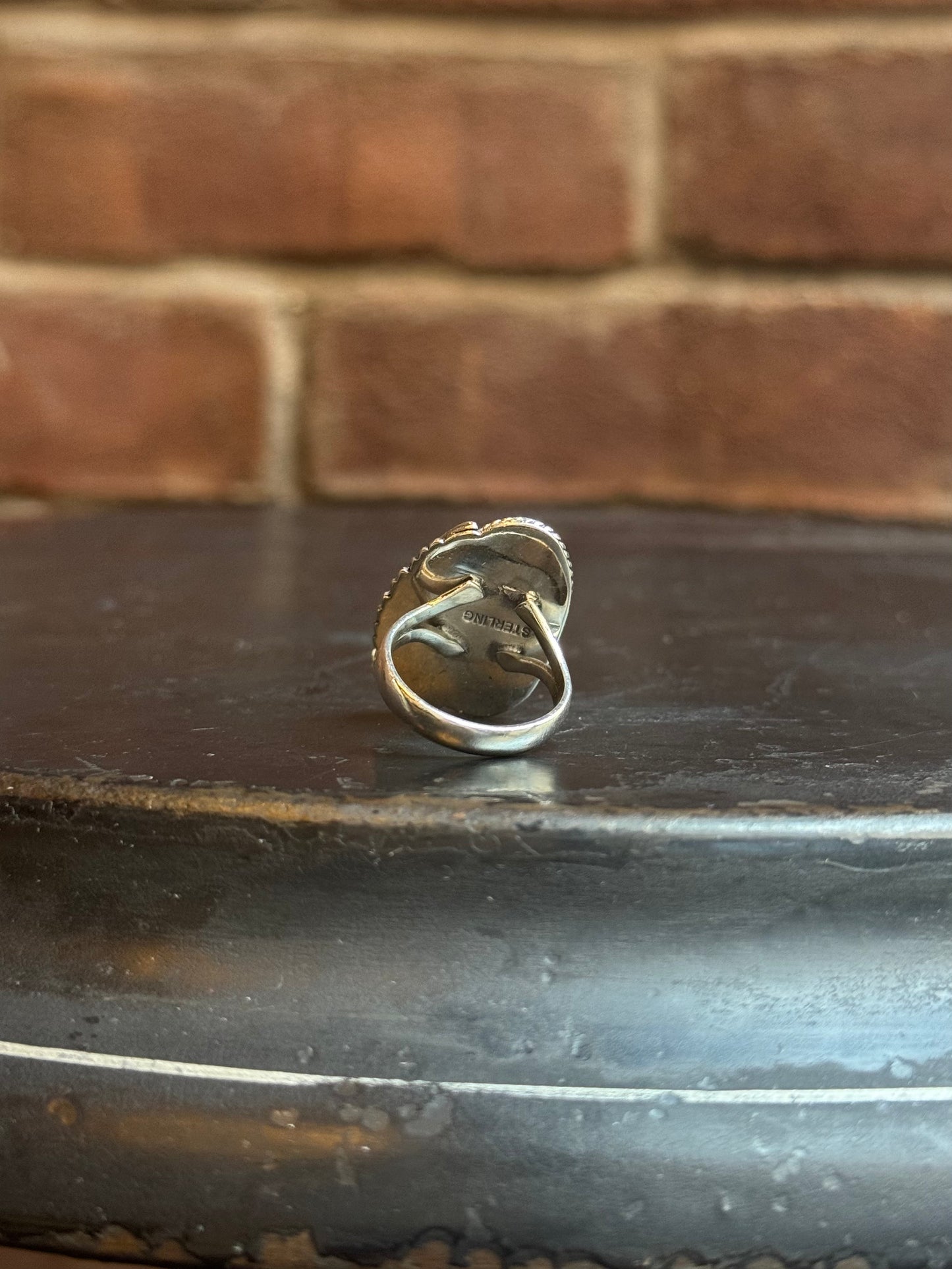 Pink Conch Leaf Ring | 925 Sterling Silver | Size 7 C230