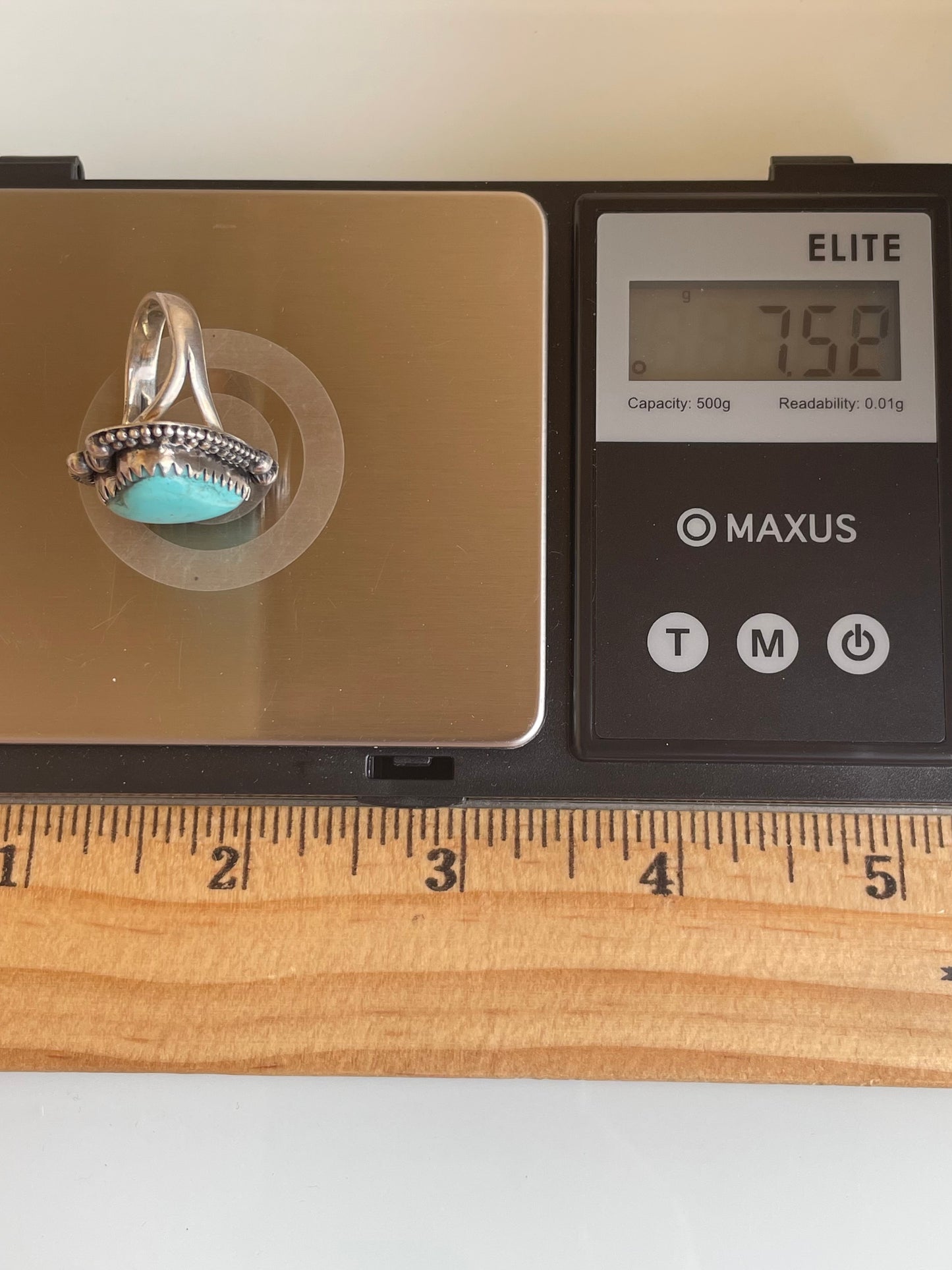 Kingman Turquoise Heart Ring Size 6 | 925 Sterling Silver G498