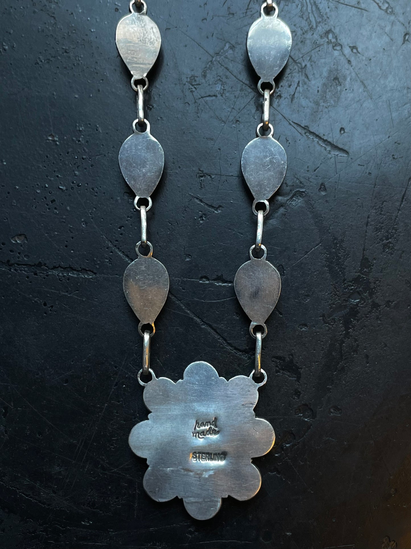 Pink Conch Flower Necklace | 925 Sterling Silver E336