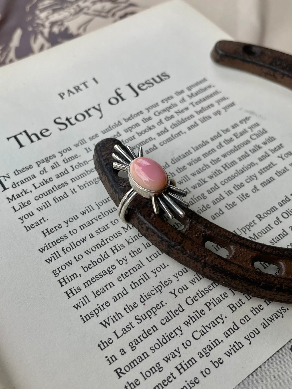 Pink Conch Ring Size 9.5 | 925 Sterling Silver G788