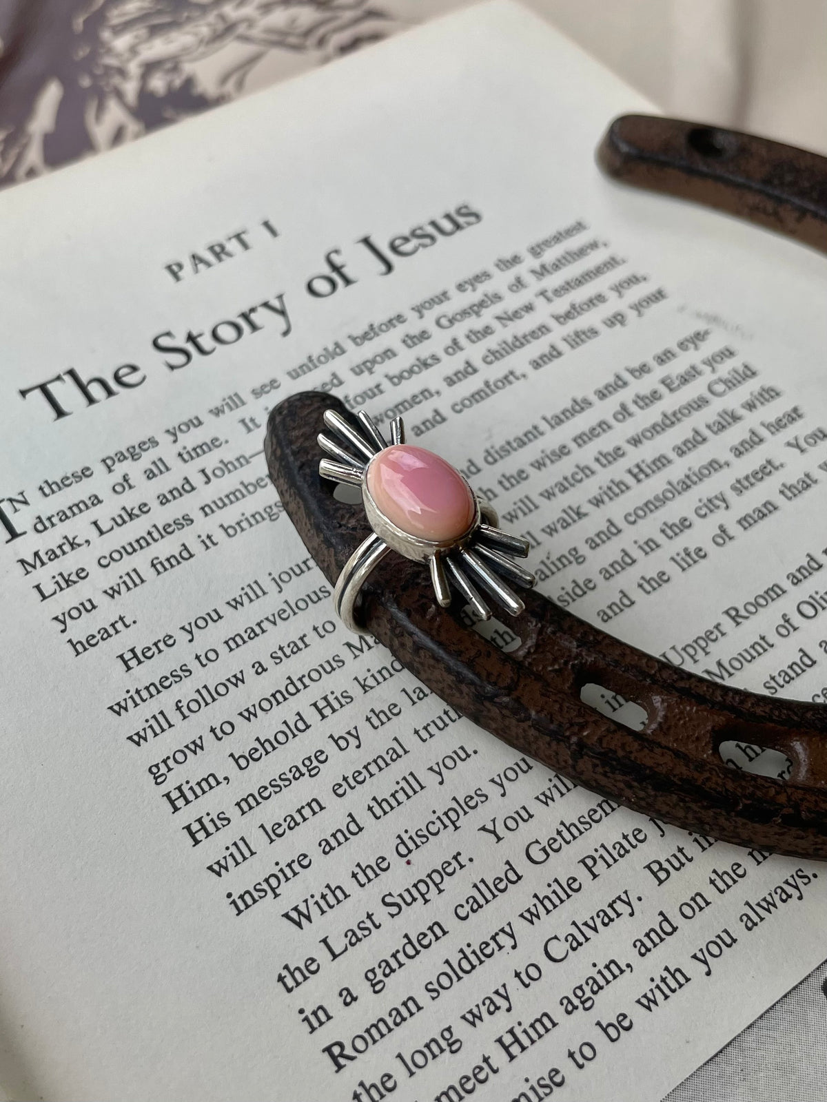 Pink Conch Ring Size 9.5 | 925 Sterling Silver G788