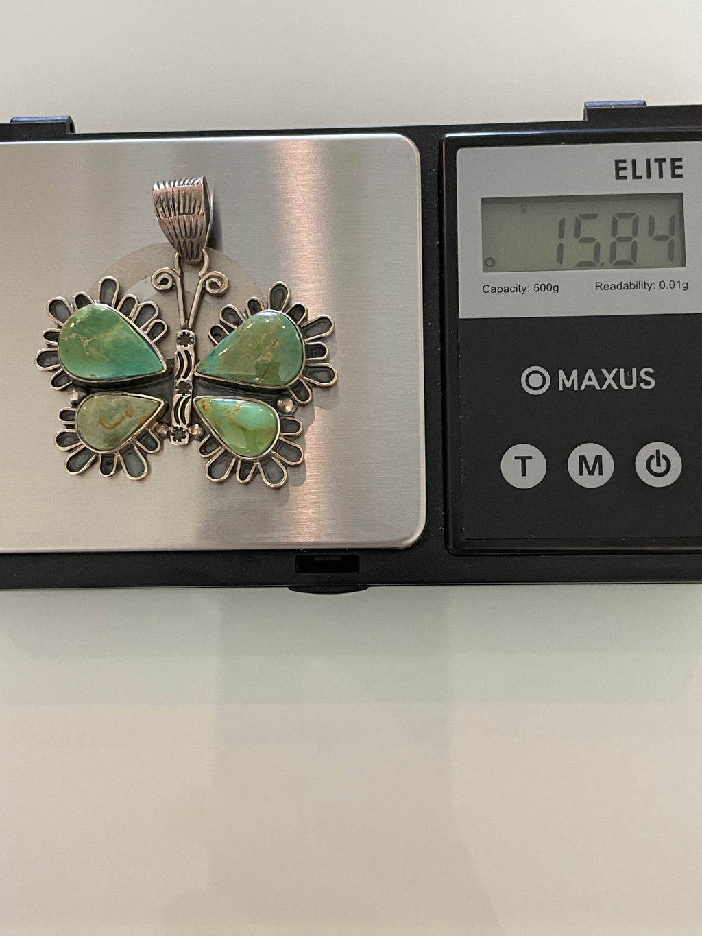 Turquoise Butterfly Pendant | 925 Sterling Silver G682