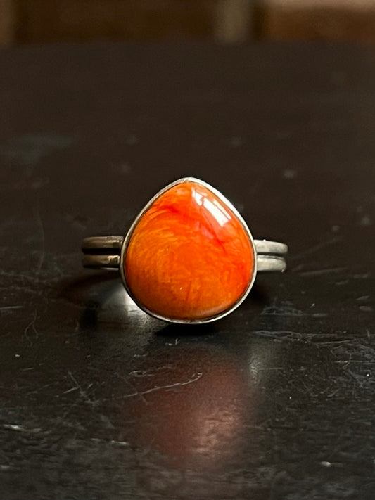 Spiny Oyster Ring | 925 Sterling Silver Size 7 E444