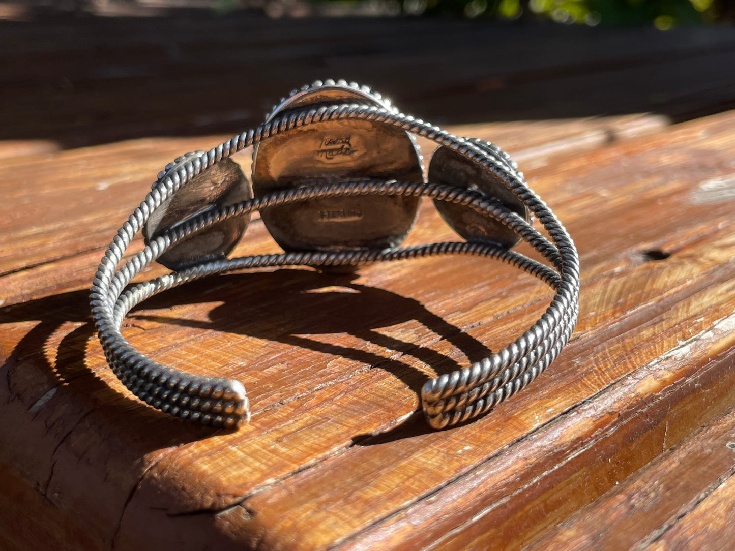 Kingman Turquoise Cuff Bracelet | Sterling Silver B882