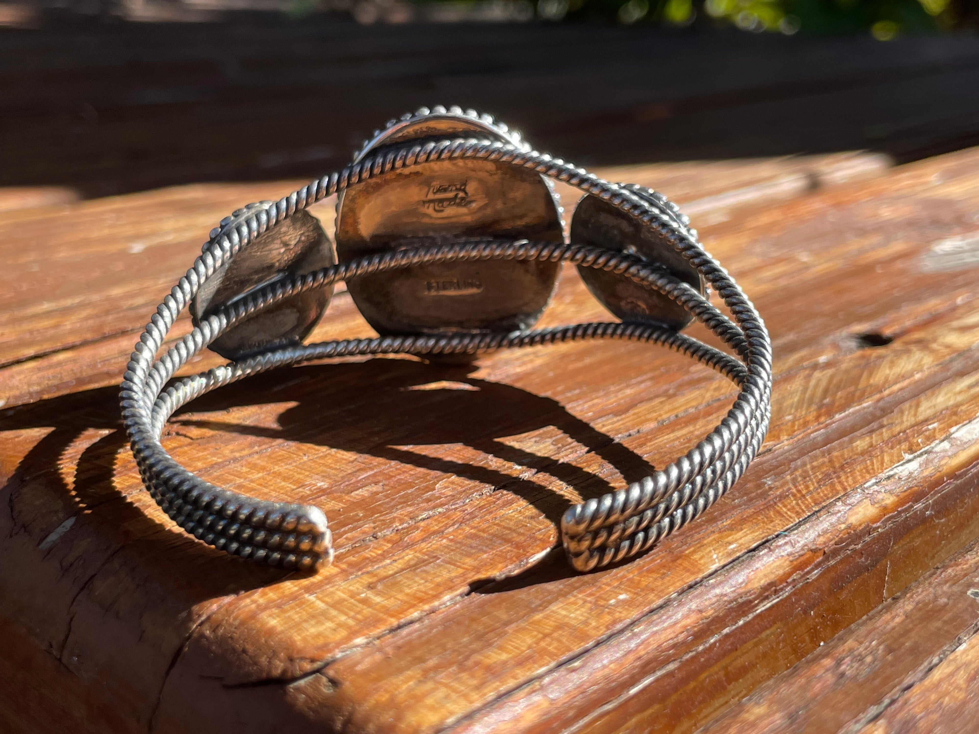 Kingman Turquoise Cuff Bracelet | Sterling Silver B882