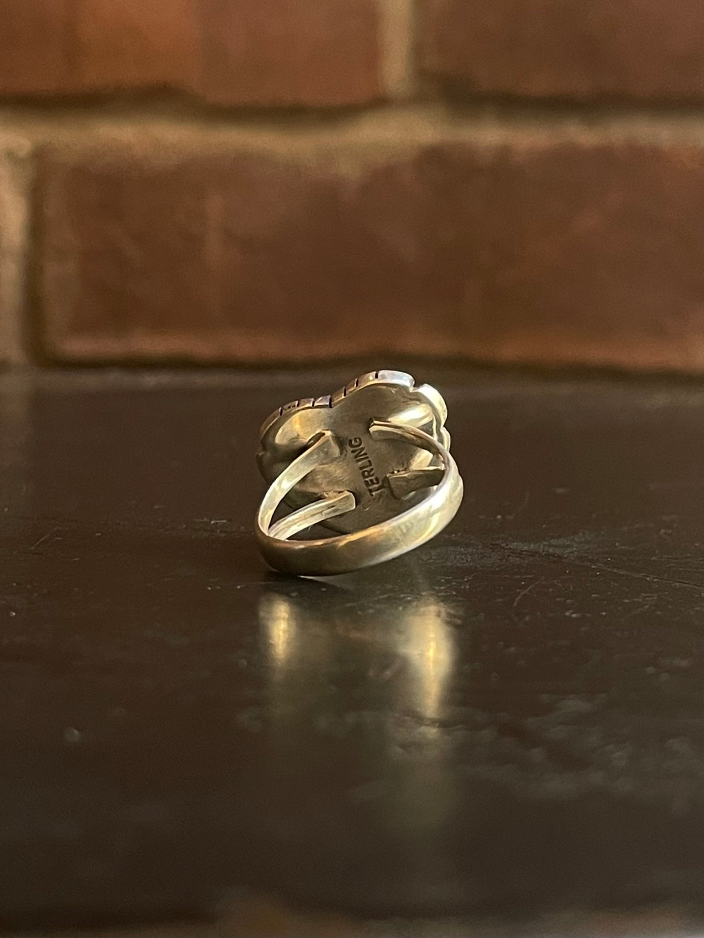 Kingman Turquoise Heart Ring | Sterling Silver | Size 6 G365