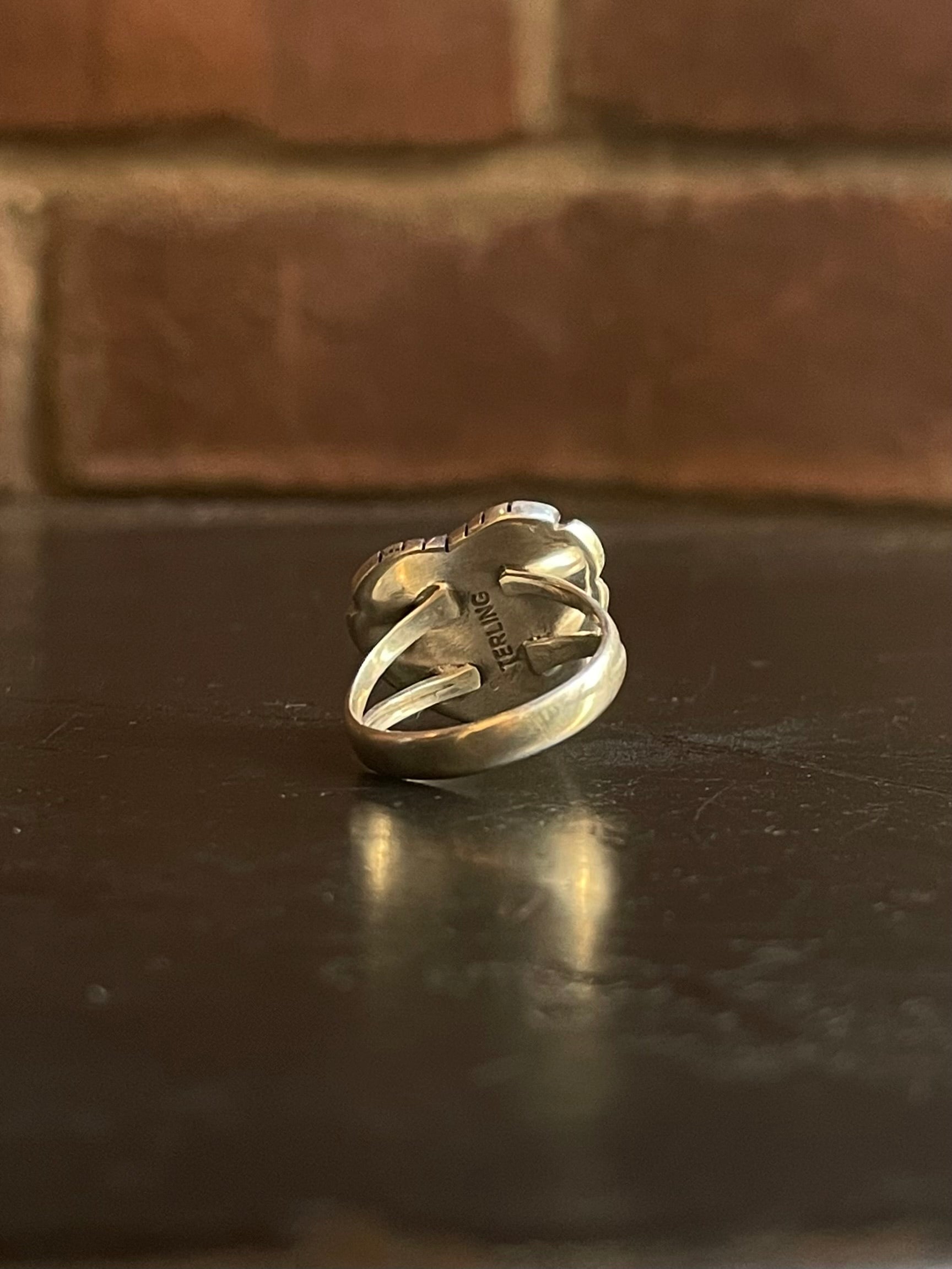 Kingman Turquoise Heart Ring | Sterling Silver | Size 6 G365
