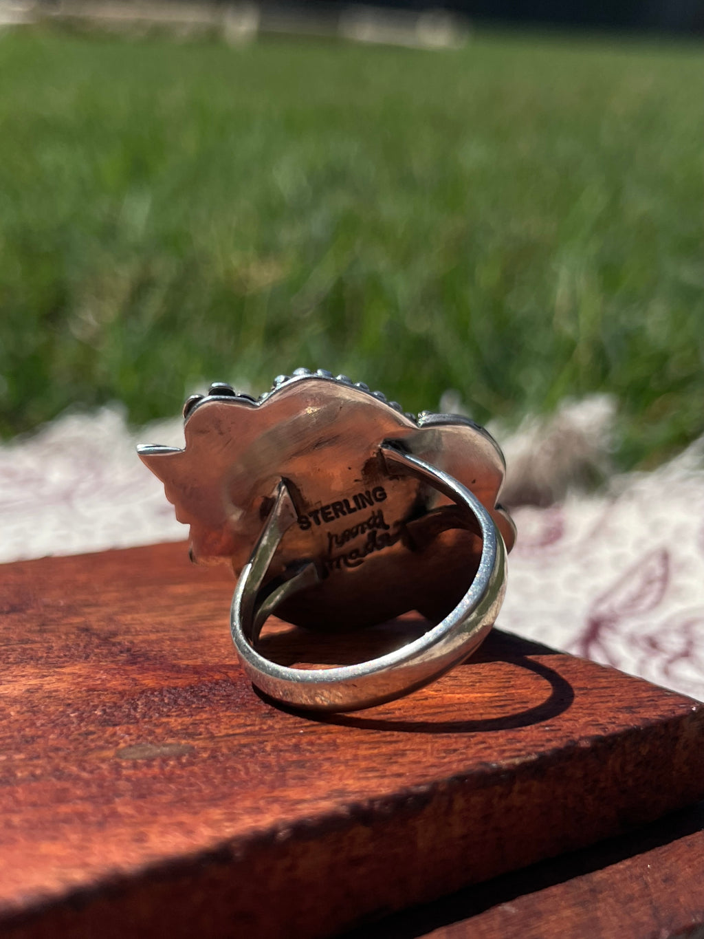 Pink Conch Ring Size 7.75 | 925 Sterling Silver D295