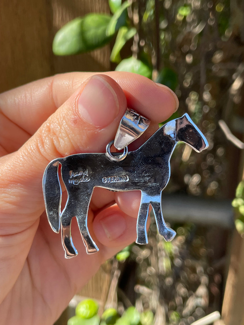 Pink Horse Conch Pendant | 925 Sterling Silver B913
