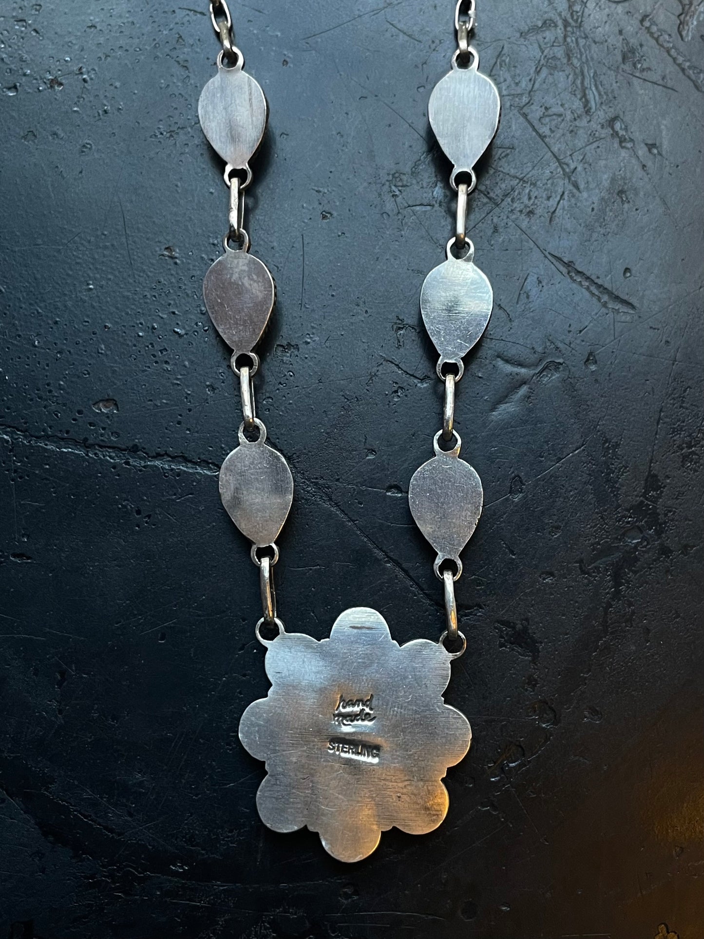 Pink Conch Necklace | Blossom Pendant | 925 Silver E558