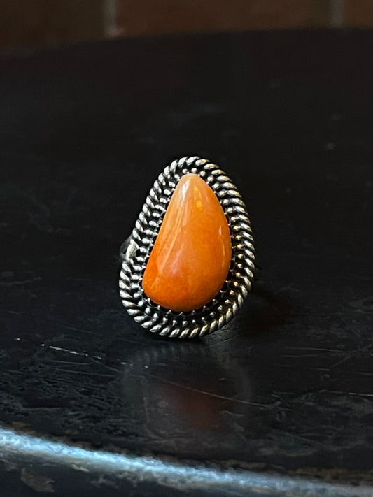 Spiny Oyster Ring | 925 Sterling Silver Size 7 E431