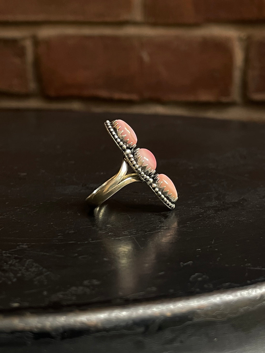 Pink Conch Ring Size 7 | 925 Sterling Silver G170