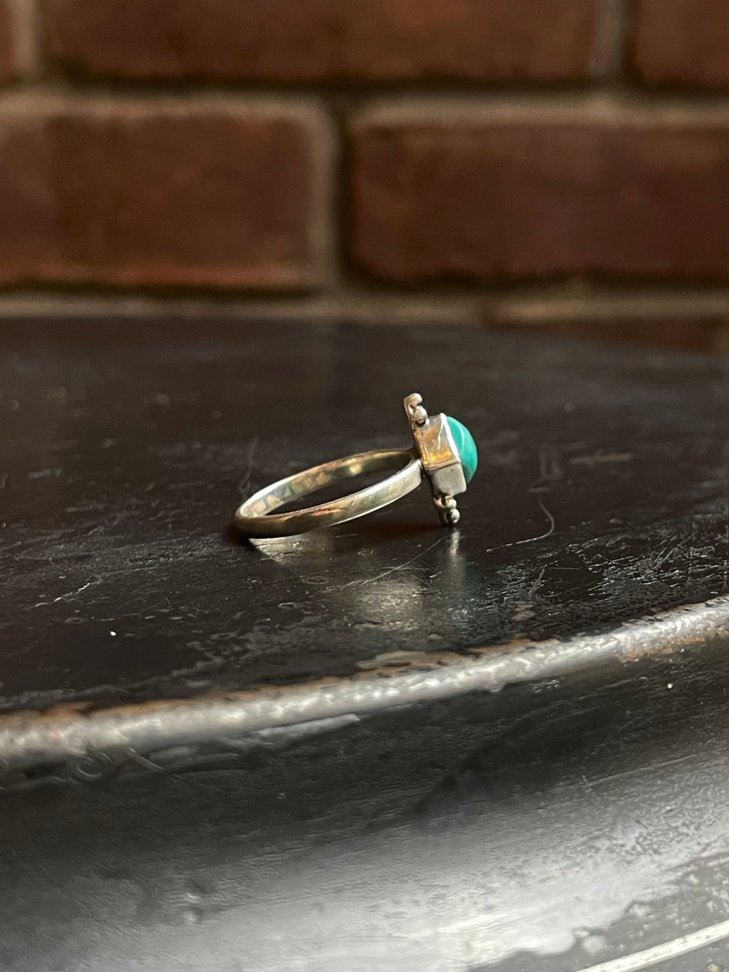 Kingman Turquoise Ring Size 8 | 925 Sterling Silver E732