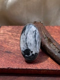 White Buffalo Ring | Sterling Silver | Size 6 C596