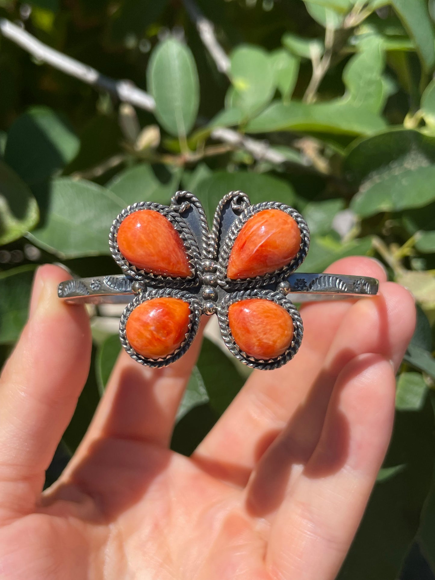 Spiny Oyster Butterfly Cuff Bracelet | Sterling Silver D140
